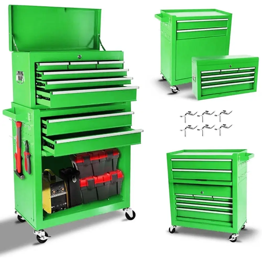 Workshop Use Tools - Lemari Perkakas Beroda 8 Laci Portabel