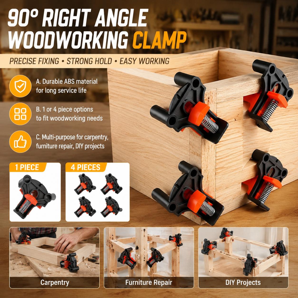 Angle Clamp 90 - Kit Penjepit Sudut 90 Derajat untuk