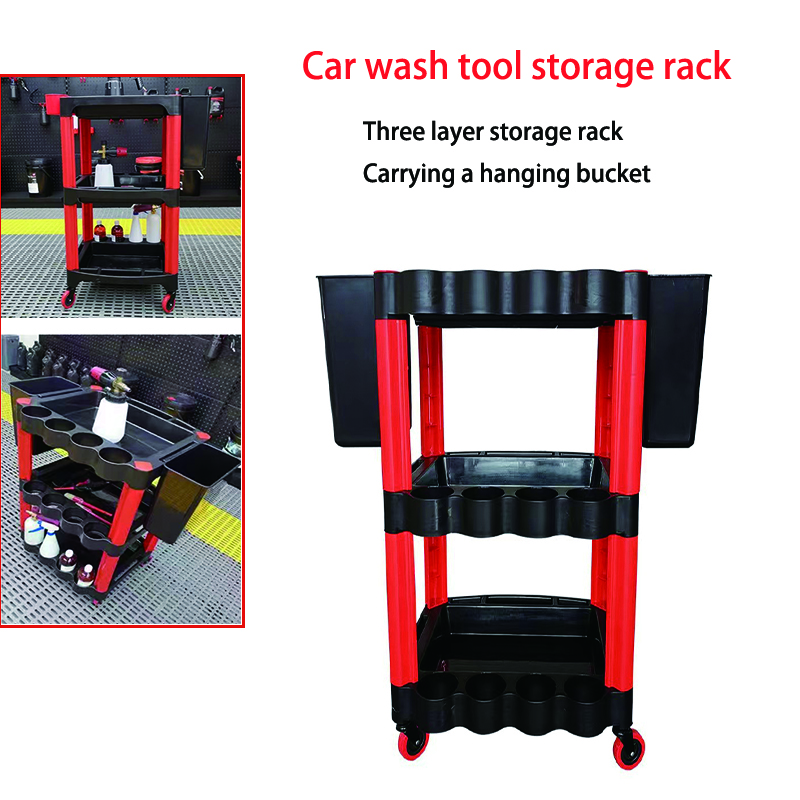 Workshop Tools Shelf - Alat cuci perbaikan mobil, troli tiga
