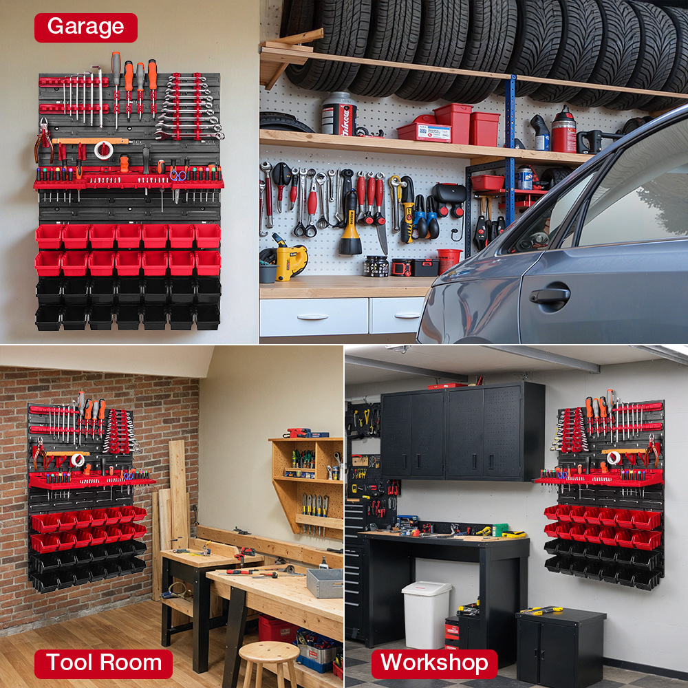 Workshop Tools Shelf - Rak Penyimpanan Dinding untuk Peralatan, Tempat