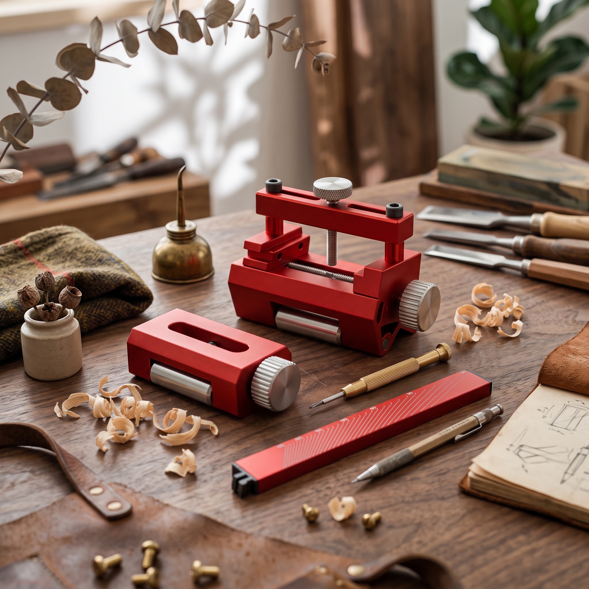 Workshop Tools Knife Sharpener - Alat Pengasah Pisau dengan Panduan Geser