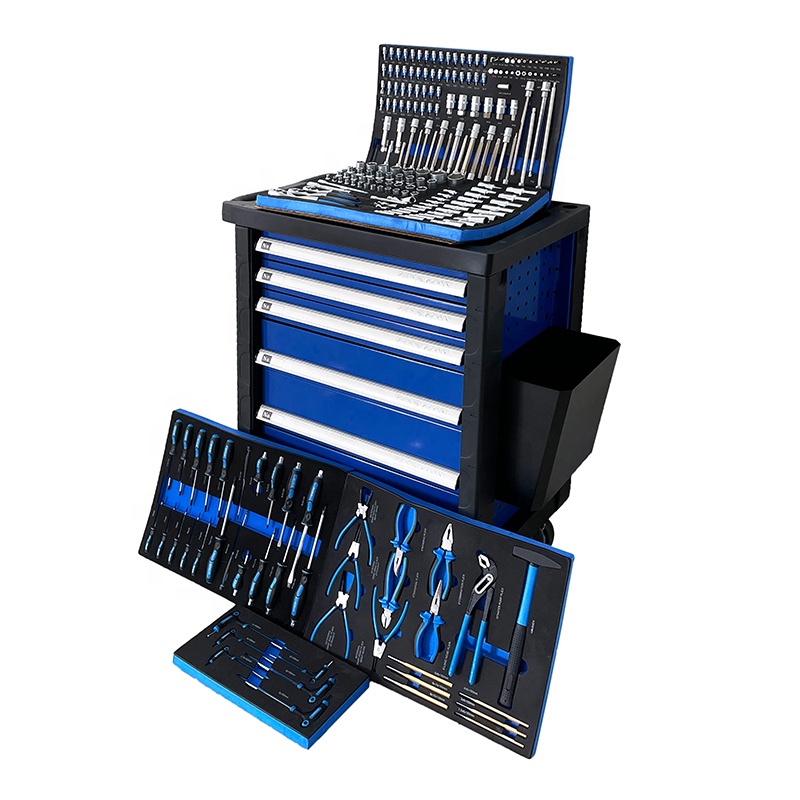 Hand Tools In Workshop - 225 Pcs Lemari Perkakas Bergerak 7