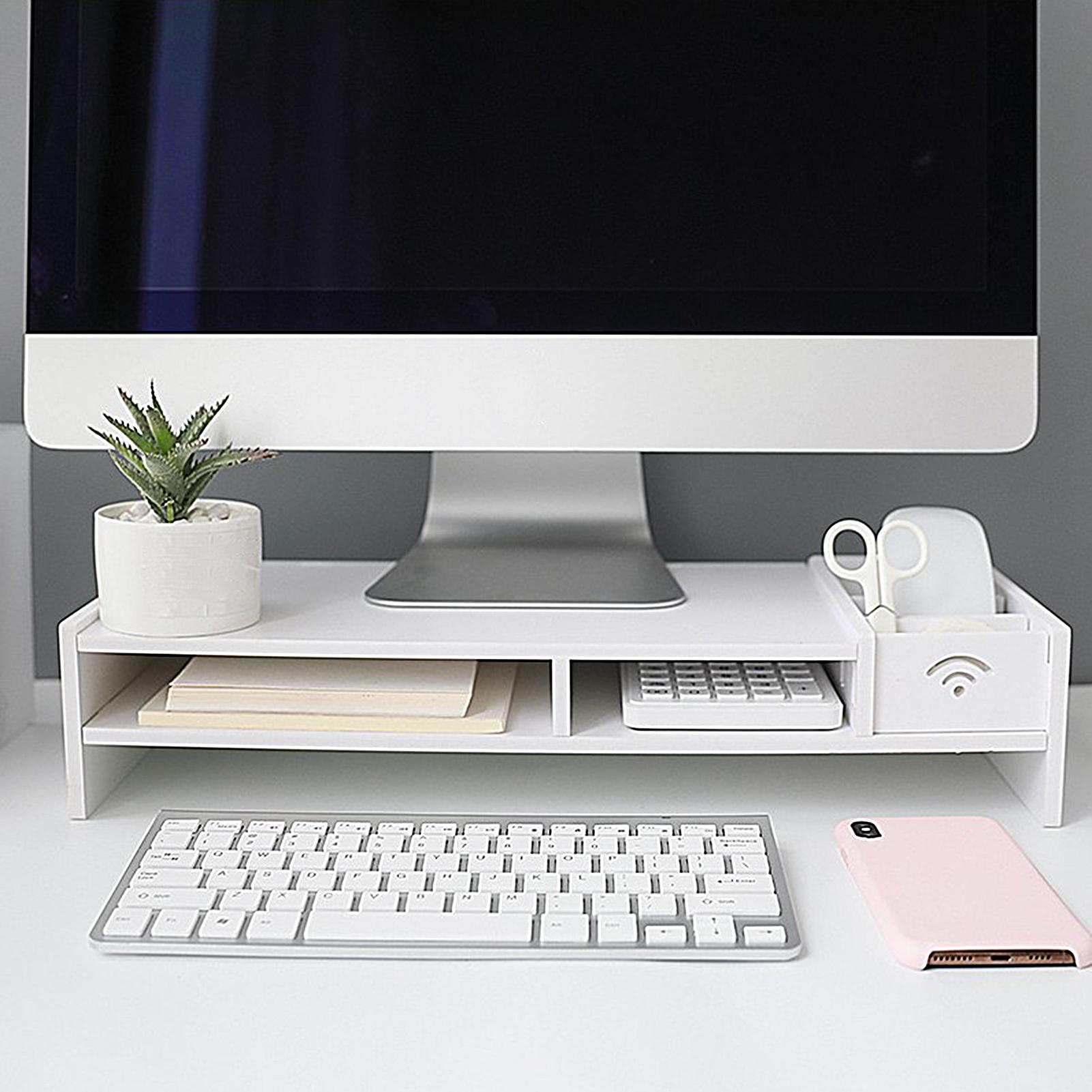 Workshop Tools Shelf - Monitor Riser 3 Tingkat untuk Organisasi