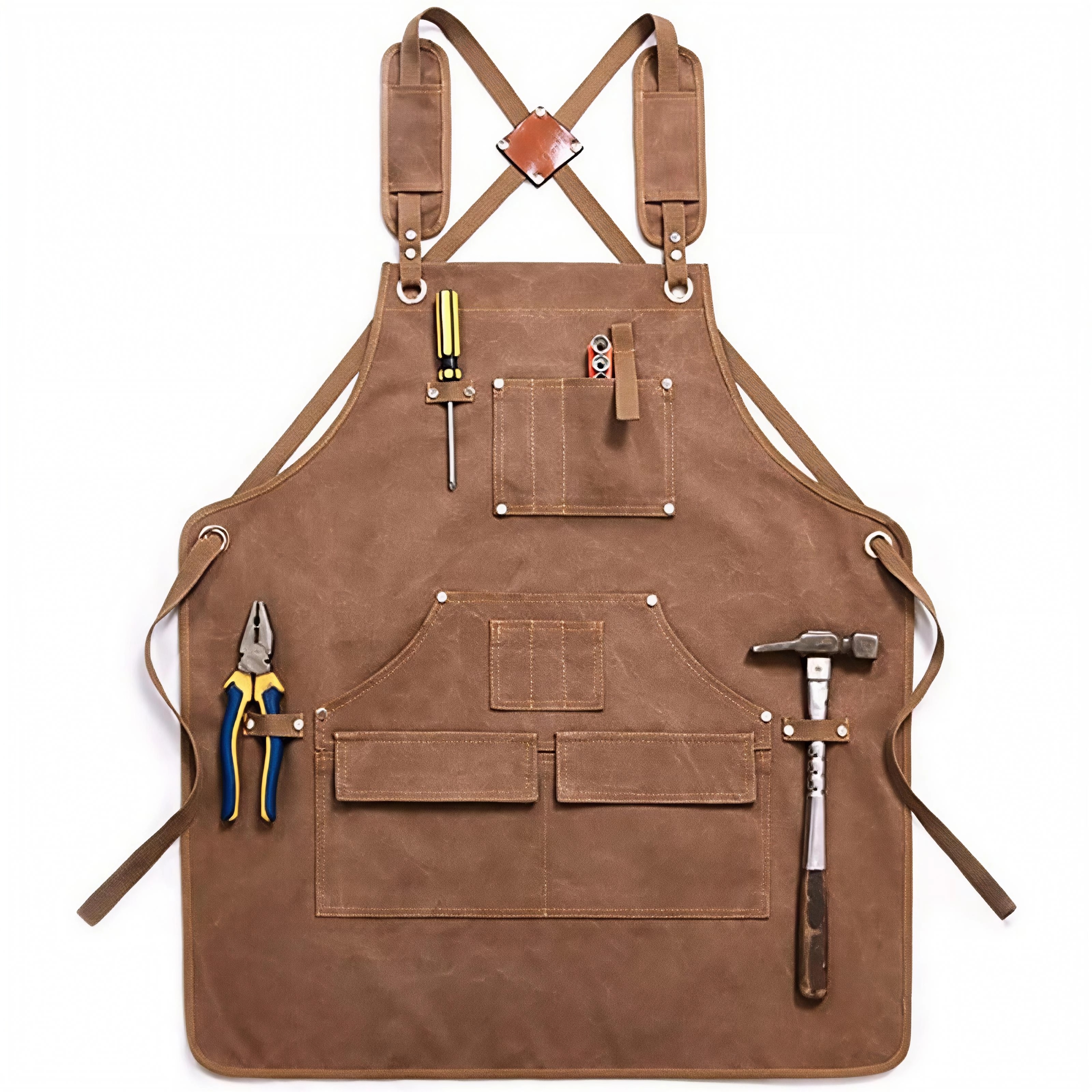 Workshop Tools Logo - Apron Kanvas Heavy Duty dengan Logo