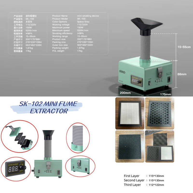 SK-102 ekstraktor asap 150W, e - Workshop Use Tools ulasan dan harga