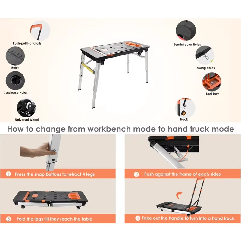 Troli Utilitas Lipat Multifung - Workbench Portable Fold ulasan dan harga
