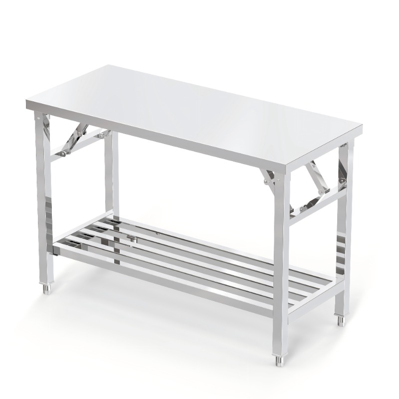 Meja Makan Lipat Stainless Ste - Workbench Portable Fold ulasan dan harga