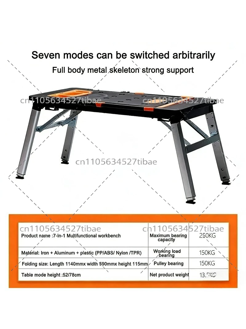 Meja Kerja Lipat Portabel 7-in - Workbench Portable Fold ulasan dan harga