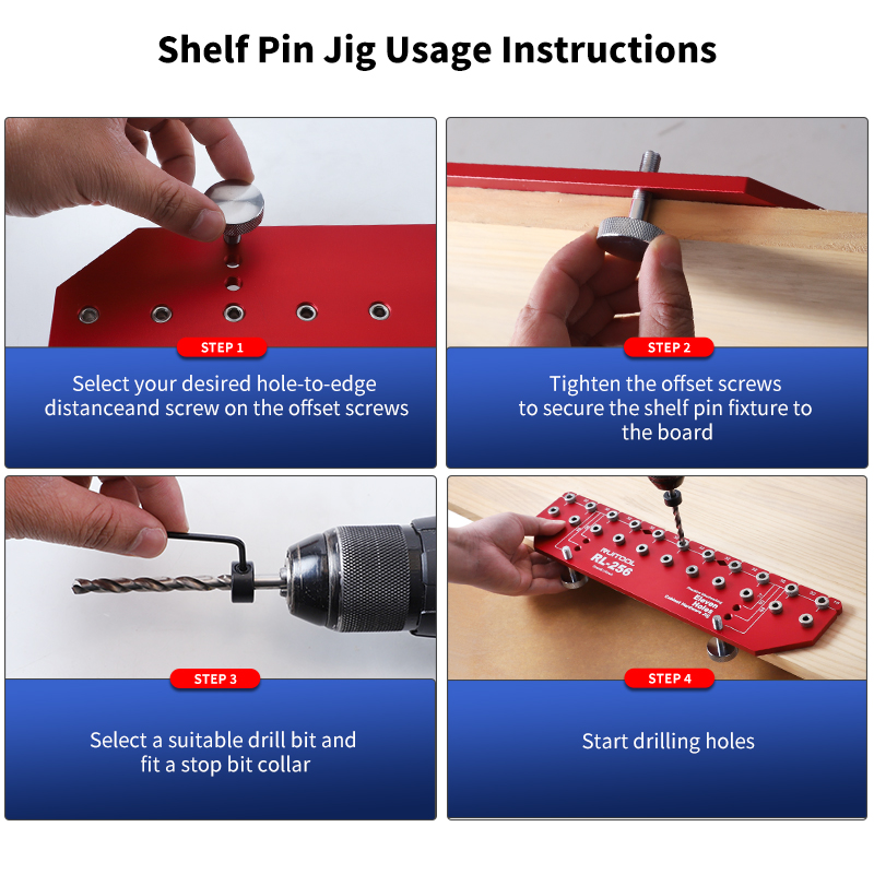 Rak Pin Jig Set paduan Alumini - Workshop Tools Shelf ulasan dan harga
