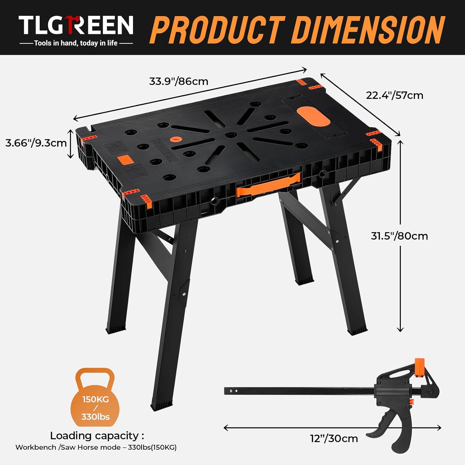 Meja Kerja Lipat dengan Klem & - Workbench Portable Fold ulasan dan harga