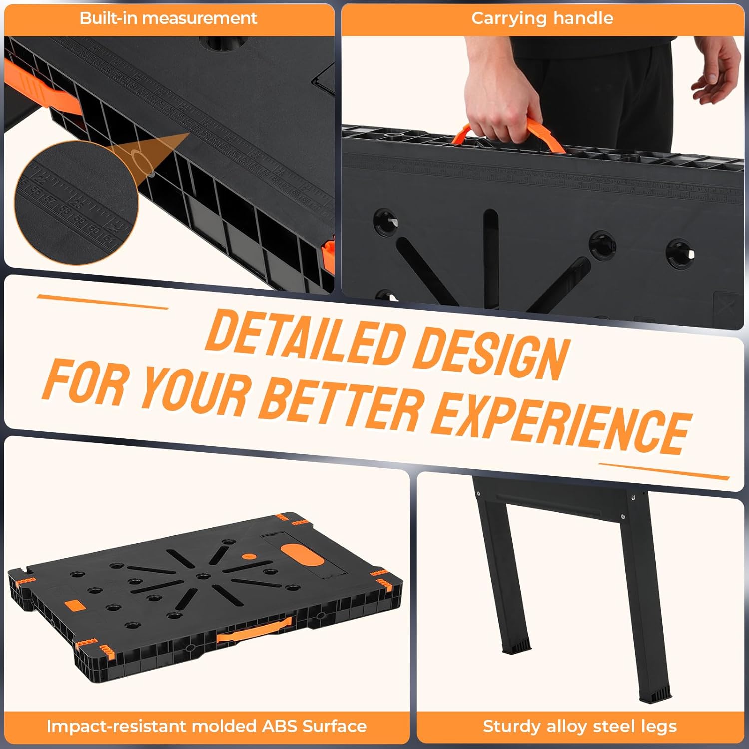Meja Kerja Lipat dengan Klem & - Workbench Portable Fold ulasan dan harga