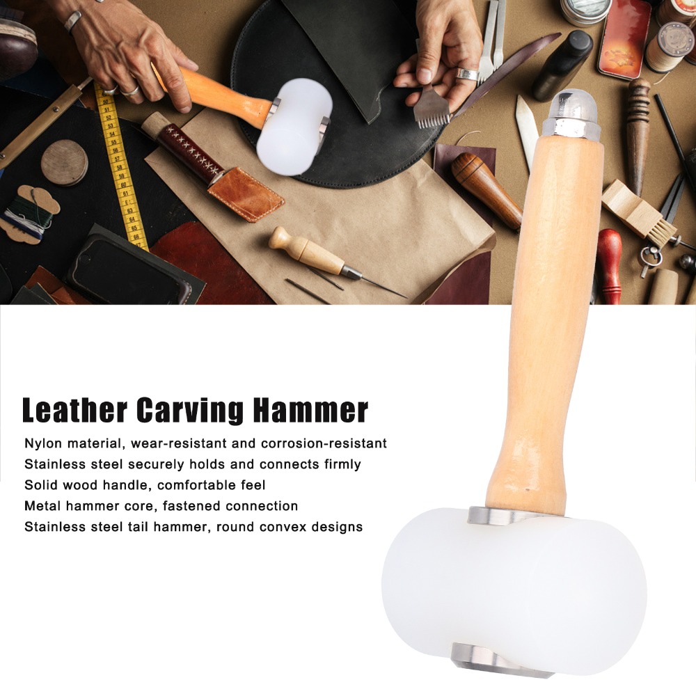Palu Ukir Kulit Panjang 19cm G - Mallet Wood Carving ulasan dan harga