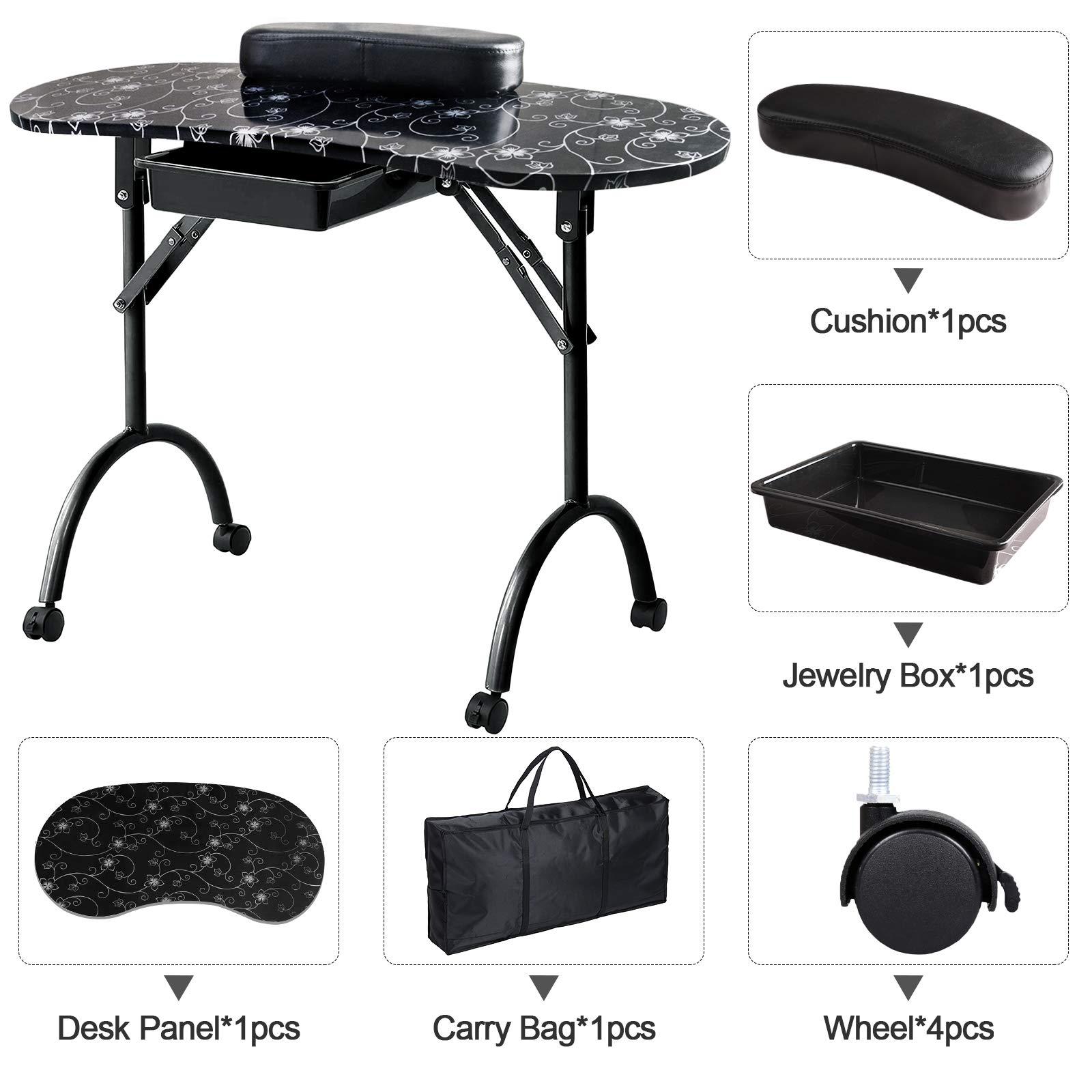 Meja manicure motif modern, me - Workbench Portable Fold ulasan dan harga