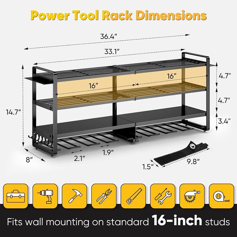 Rak Penyimpanan Perkakas Dindi - Workshop Tools Shelf ulasan dan harga