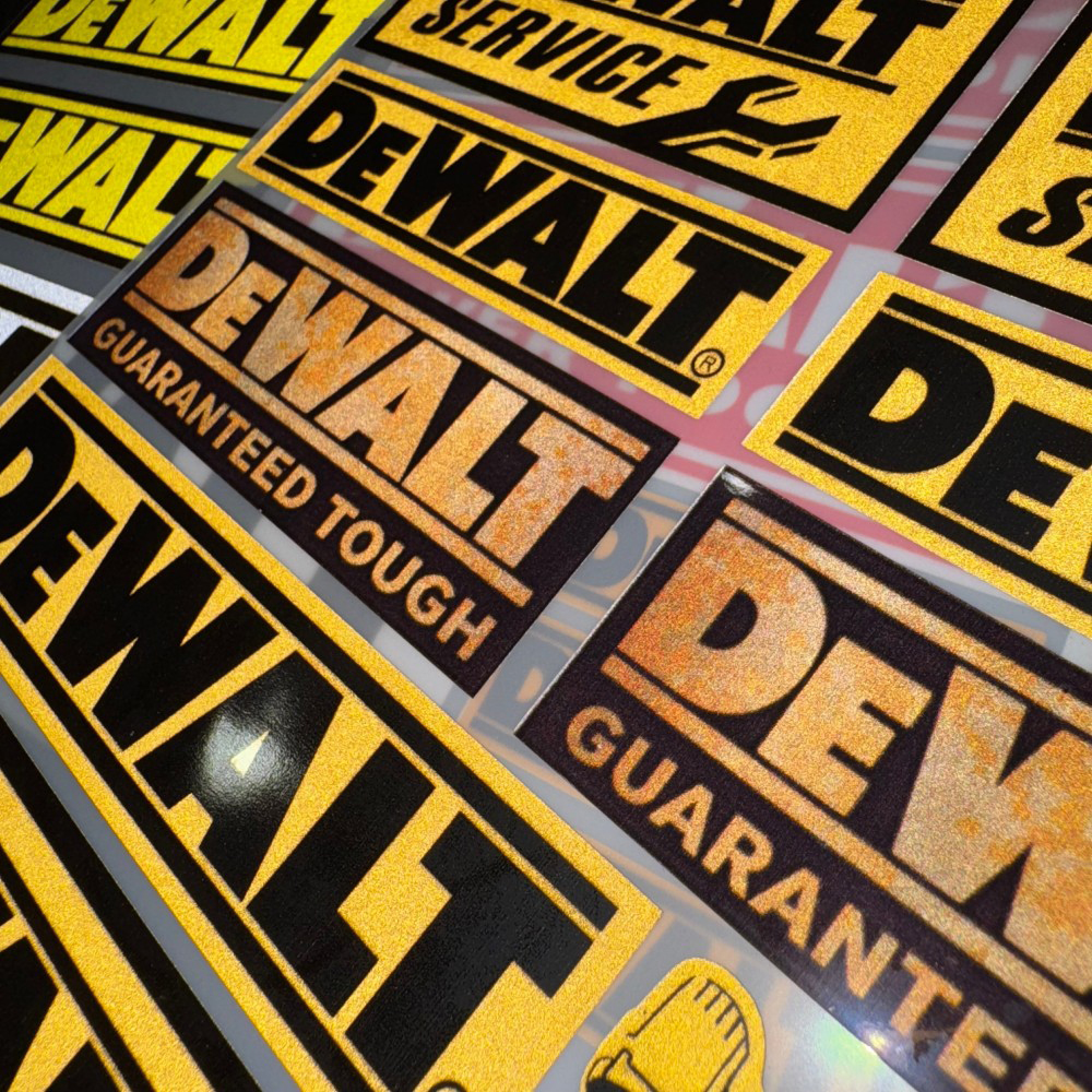 Stiker Reflektif Vinyl Logo De - Workshop Tools Logo ulasan dan harga