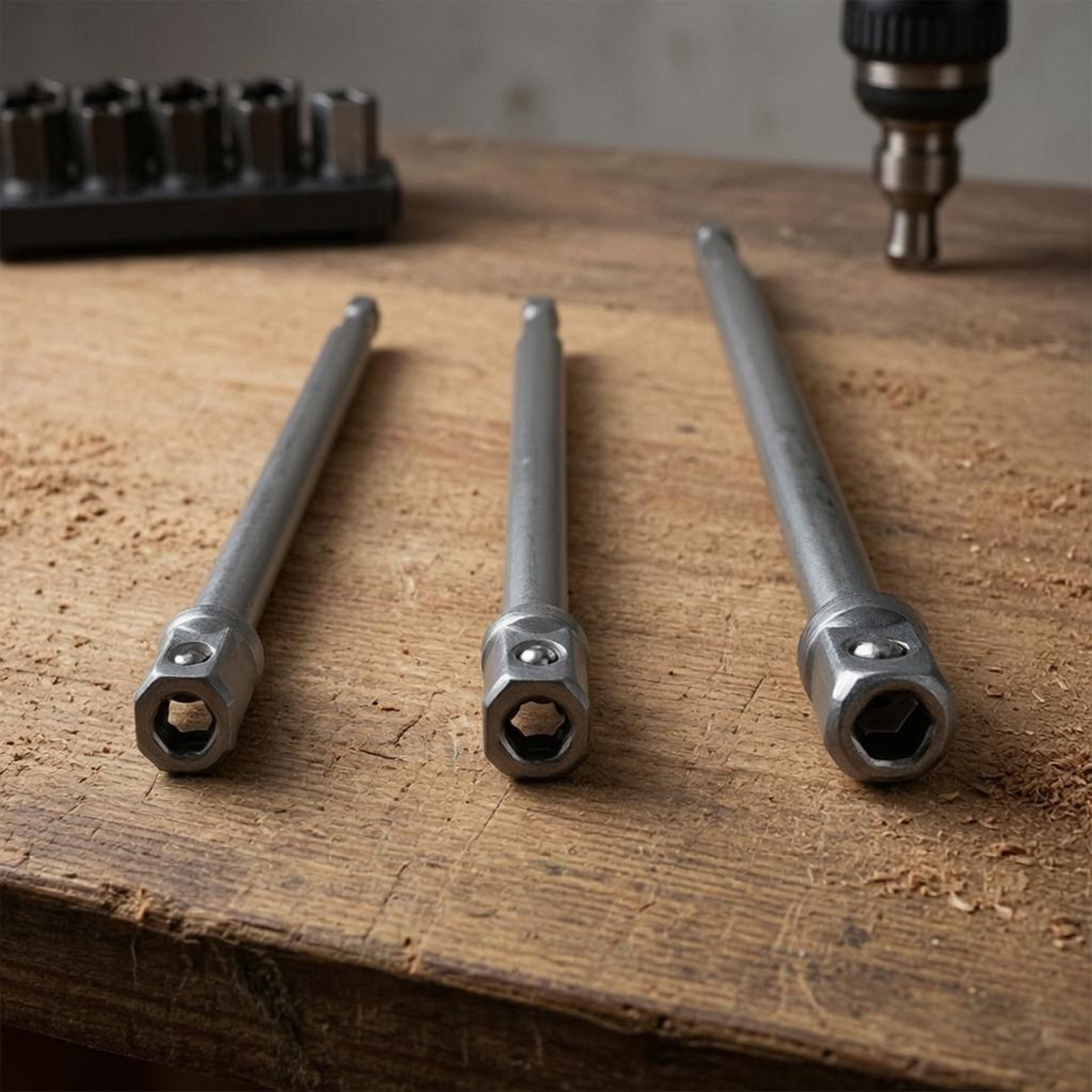 3 Buah Adaptor Hex Ke Kotak 15 - Tools & Workshop Equipment ulasan dan harga