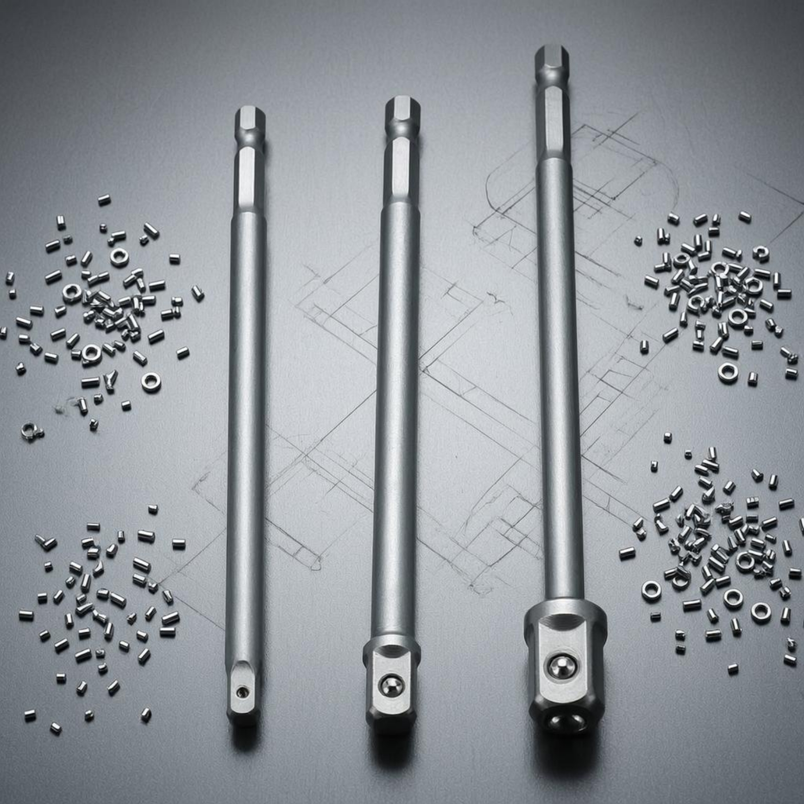 3 Buah Adaptor Hex Ke Kotak 15 - Tools & Workshop Equipment ulasan dan harga