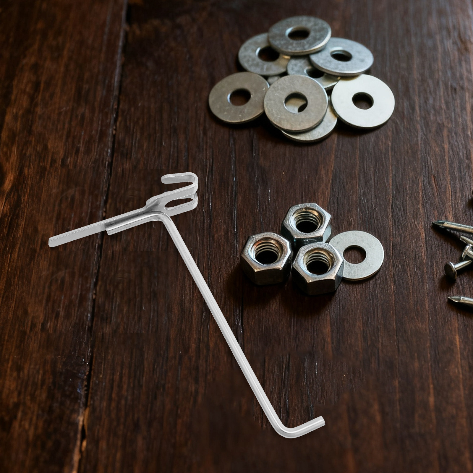 6 Buah Gantungan Pegboard Baja - Workshop Tools Shelf ulasan dan harga