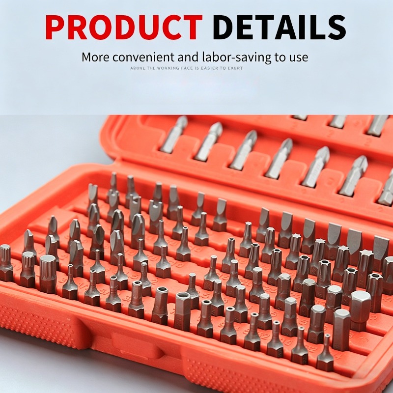100PCS Set Mata Obeng, Kit Mat - Hand Tools In Workshop ulasan dan harga