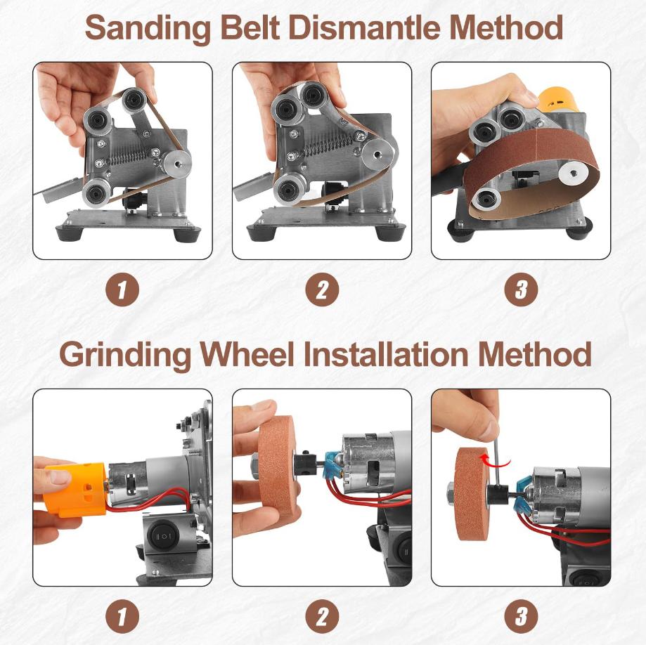 Mesin Pengamplas Sabuk Listrik - Workshop Tools Knife Sharpener ulasan dan harga