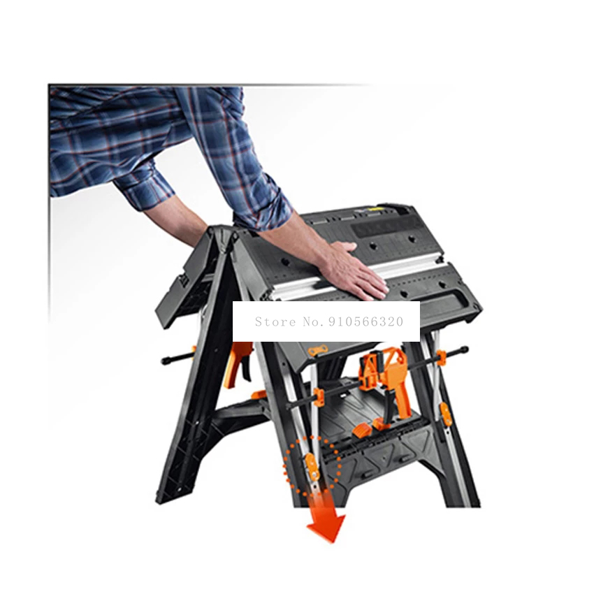 WX051 Meja Kerja Multifungsi M - Workbench Portable Fold ulasan dan harga