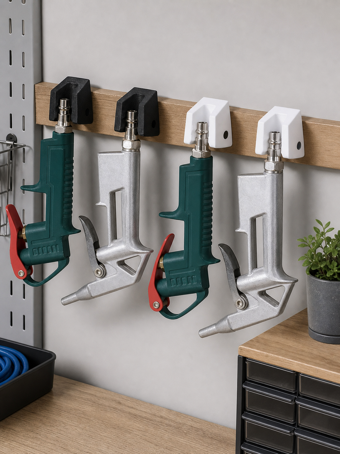 4Pcs Set Penyangga Alat Pneuma - Tools Set Workshop ulasan dan harga