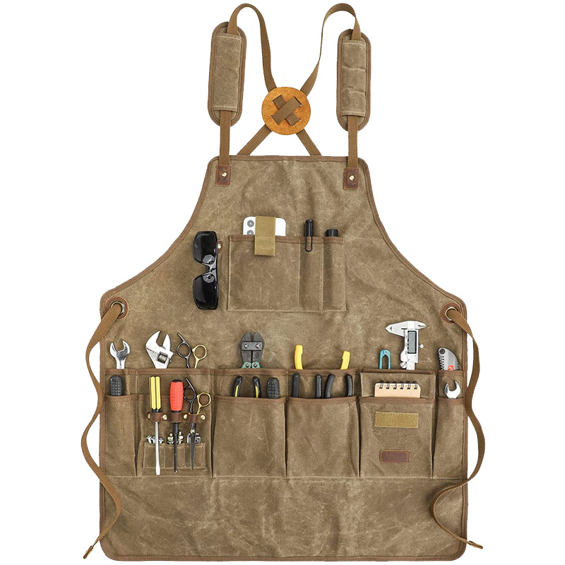Apron Kanvas Tebal Berkualitas - Workshop Tools Logo ulasan dan harga