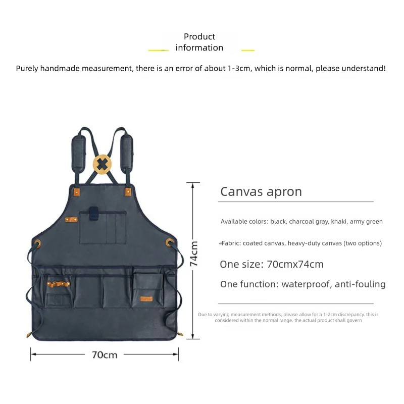 Apron Kanvas Tebal Berkualitas - Workshop Tools Logo ulasan dan harga
