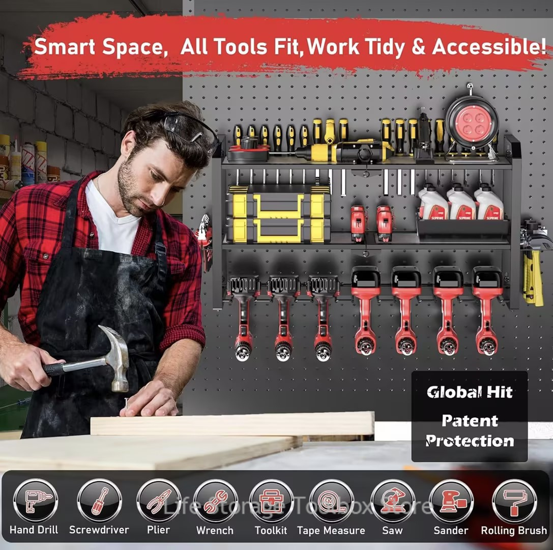 Rak Penyimpanan Alat Dinding M - Workshop Tools Shelf ulasan dan harga