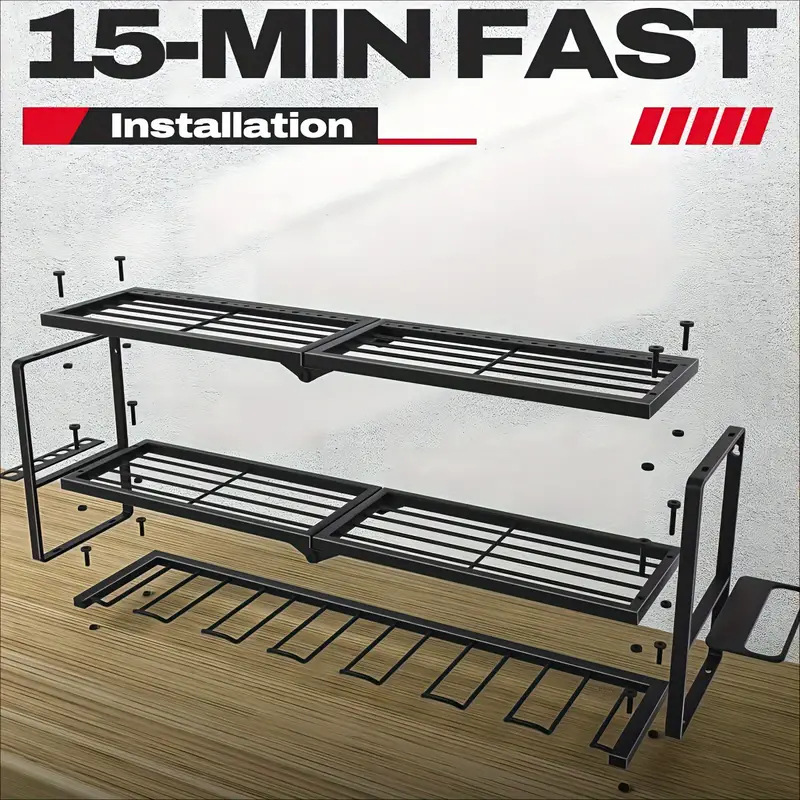 Rak Penyimpanan Alat Dinding M - Workshop Tools Shelf ulasan dan harga
